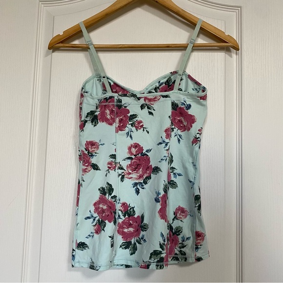Aritzia Talula Green Bustier Floral Tank/Camisole Top Size S - Picture 4 of 9